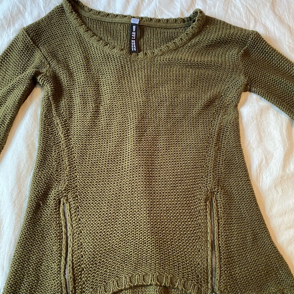 Design Lab Green Knit Sweater